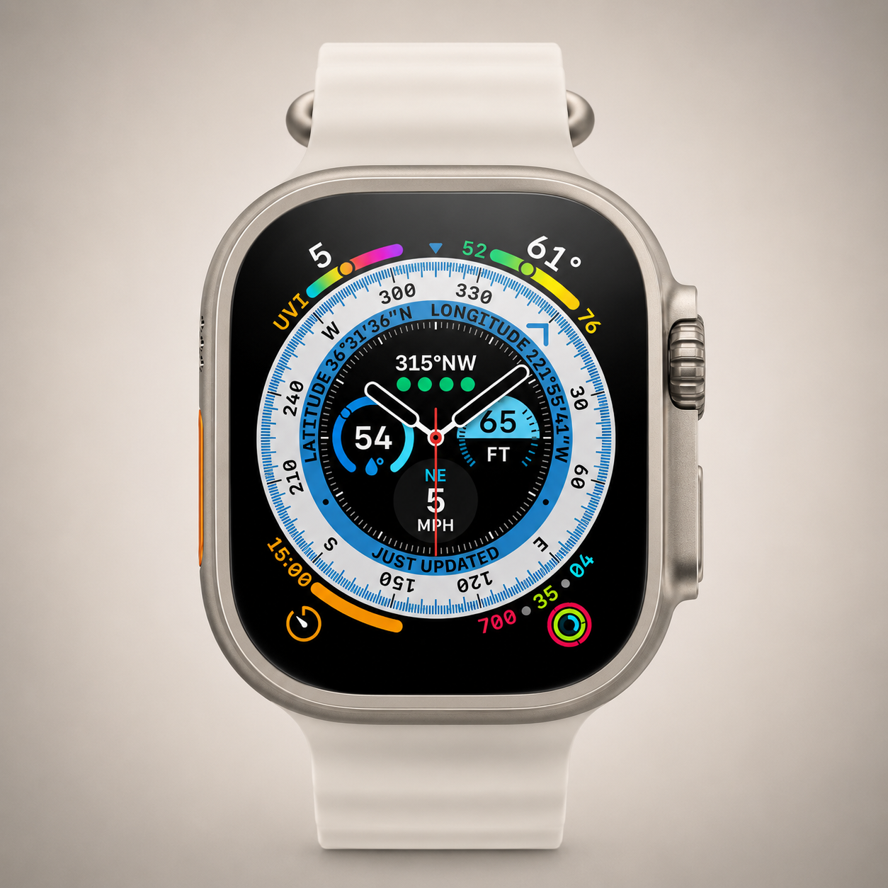 Watch Ultra Pro con 2 correas ( negro + blanco )