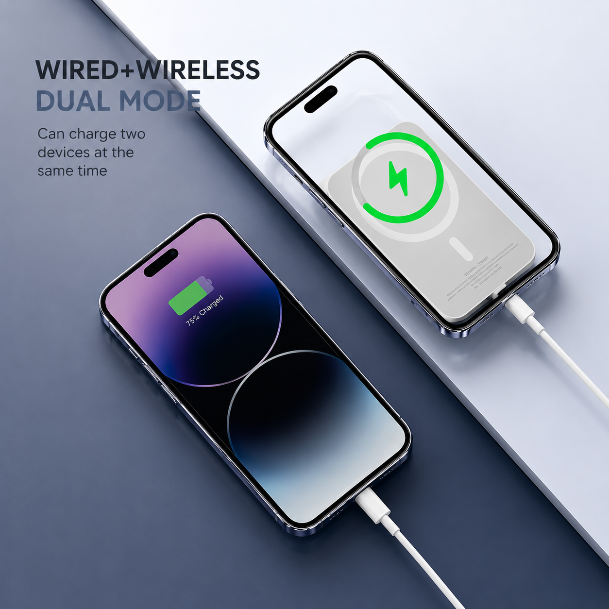 Bateria Externa  Inalámbrico tipo Magsafe 5000mAh